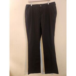 Old Navy Women's Size 16 Tall‎ Black Cotton/Spandex Flare Stretch Pants